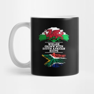 Welsh Grown With South African Roots - Gift for South African With Roots From South Africa Mug